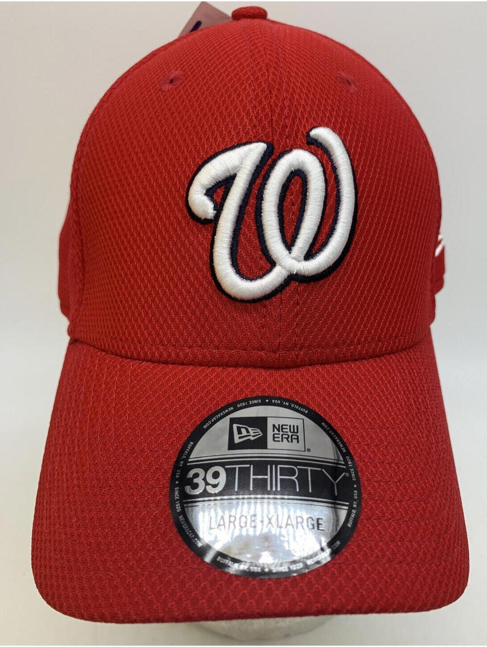 Washington Nationals New Era Red Diamond Classic OTC 39Thirty Flex Fit Hat L/XL